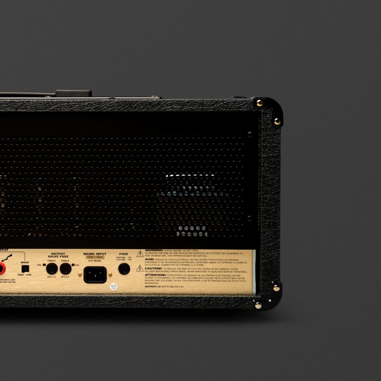 A back facing zoomed in image of Marshals JCM900 4100 Head