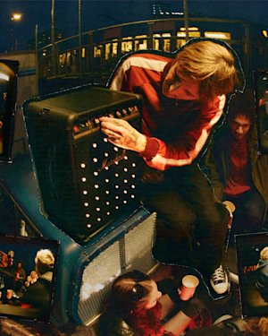 A person fine-tuning the volume on a Bromley 450.