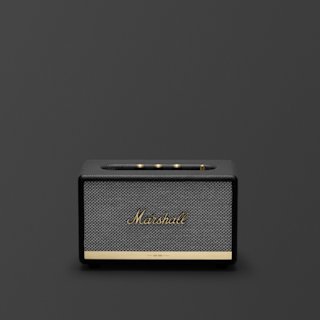 Vue avant de l'enceinte Marshall Acton II Black.