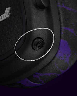 Close-up of a Major V Hendrix Edition M-button.