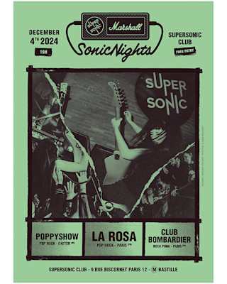 A Sonic Nights poster for a live show