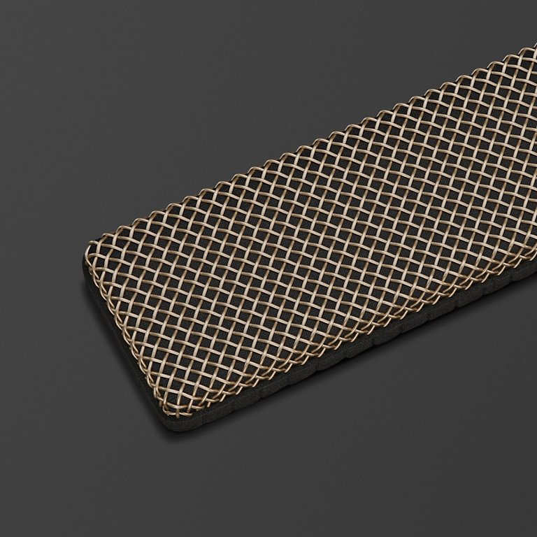 Close-up of Emberton III Midnight Blue Back Grill.