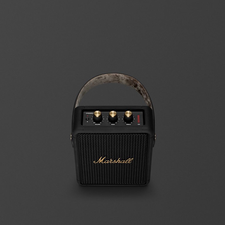 STOCKWELL II BLACK AND BRASS portable speaker