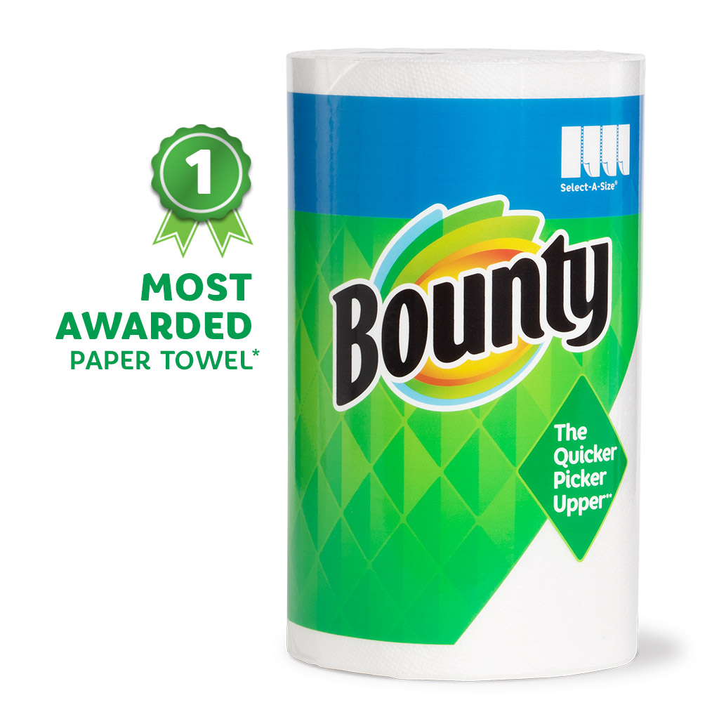 Bounty Triple Roll Select-A-Size White Paper Towels 8 Rolls