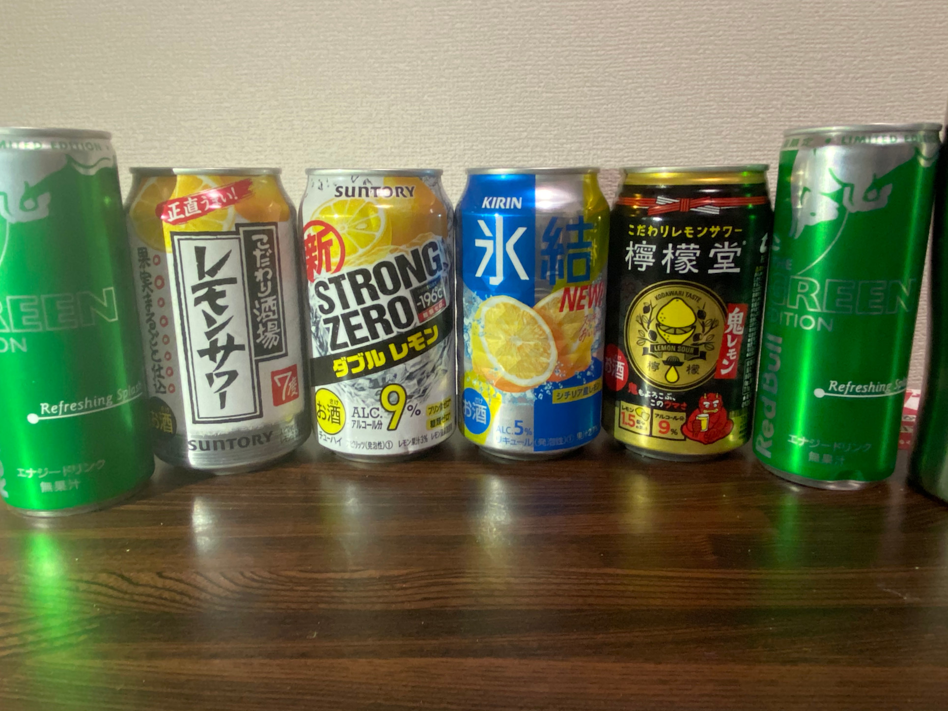 緑レッドブルに"適合"するレモンサワーを探す