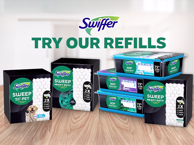 Swiffer Sweeper Dry & Wet Starter Kit - Sweeper family refills