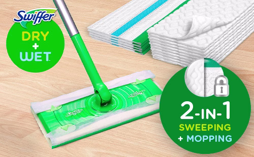 Swiffer Sweeper Wet Mopping Pad Refills Gain Original Scent - 2-in-1 Sweeping + Mopping