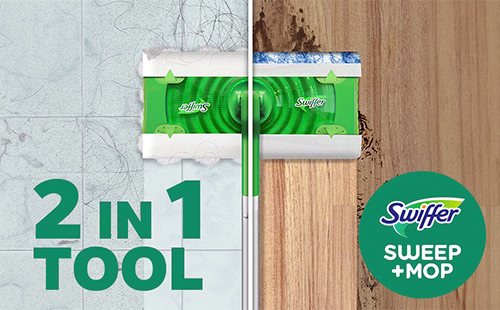 Swiffer Dry and Wet Starting Kit - 2-in-1 Tool Sweep + Mop
