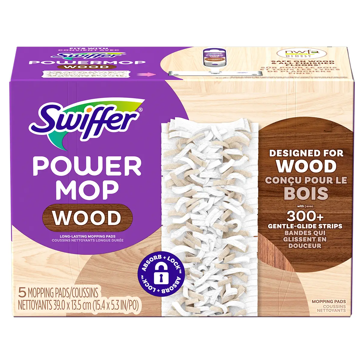 Swiffer PowerMop Wood Mopping Pad Refills 5ct