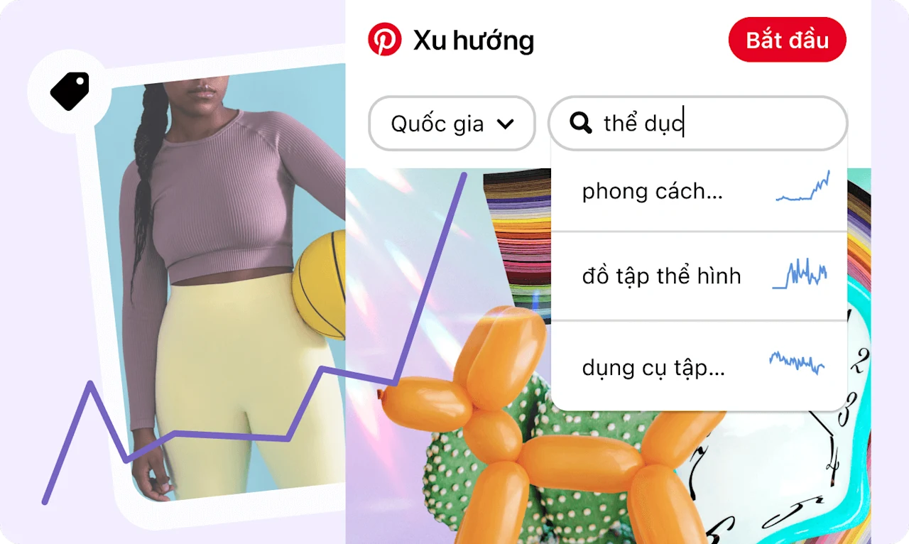 Xu hướng trên Pinterest và ghim về một người phụ nữ mặc đồ thể dục