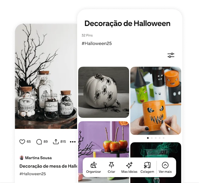 Pinterest app Pin screen