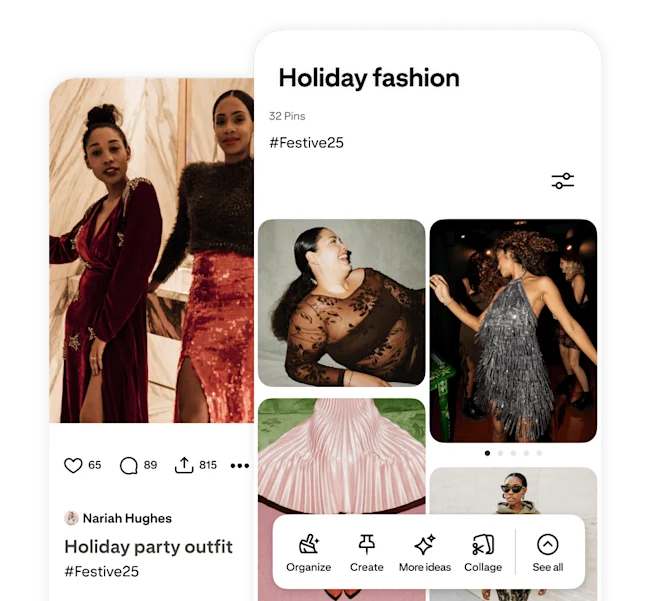 Pinterest app Pin screen