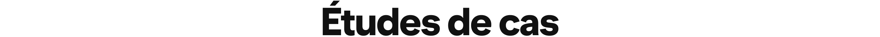 Études de cas
