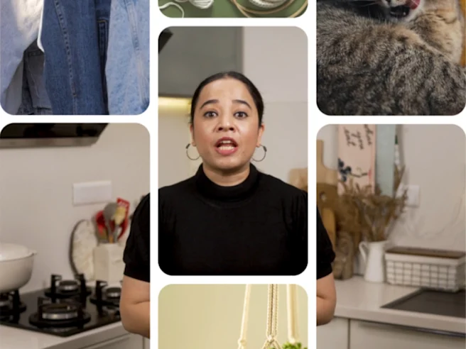 Pin grid showing creator Hina Gujral