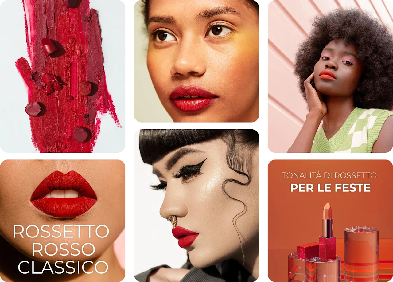 Gruppo di Pin con immagini relative a bellezza