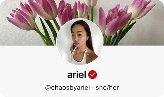 Perfil de Pinterest de Ariel
