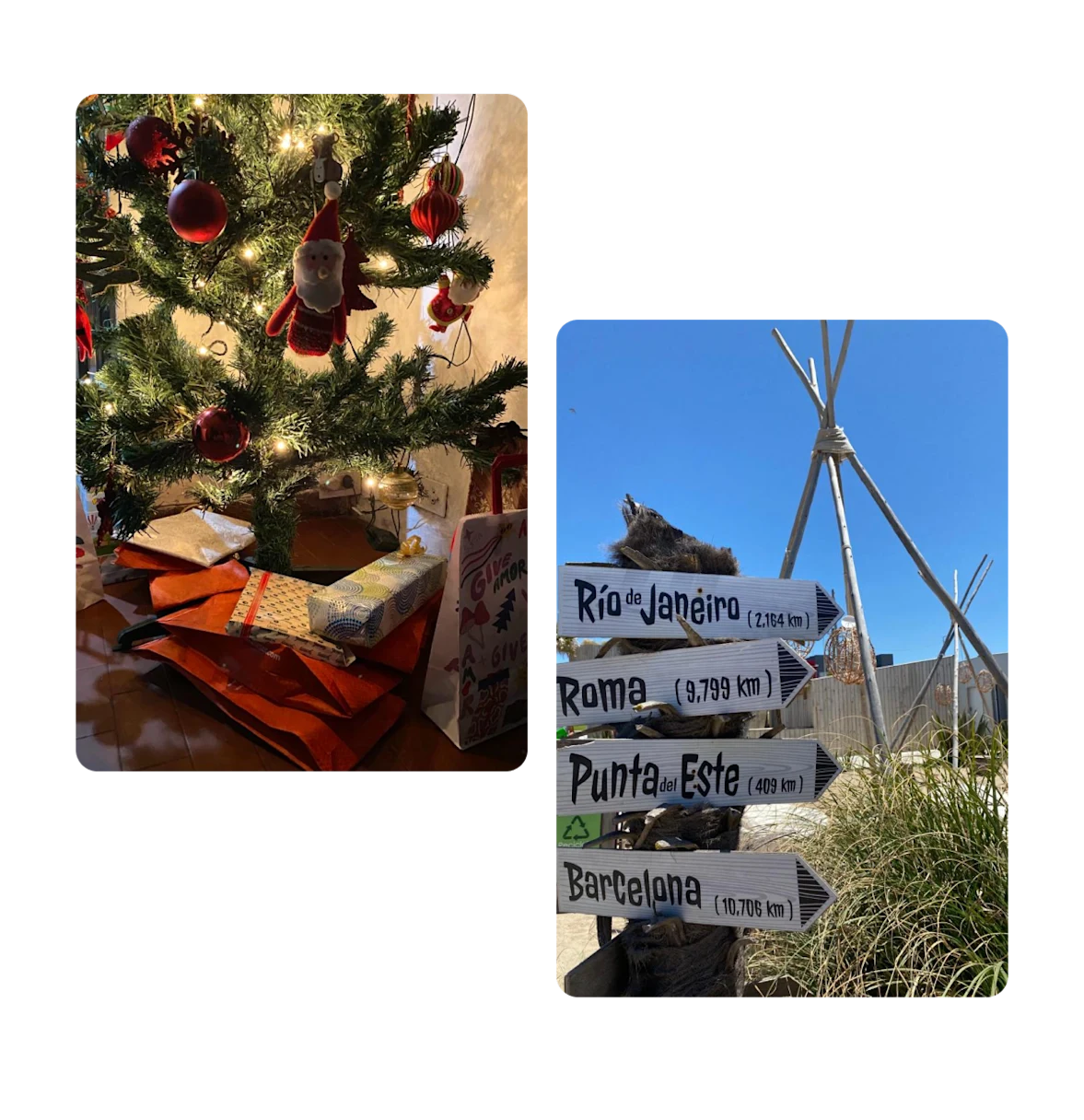 Two pins, melting snowman, plate of potato latkes