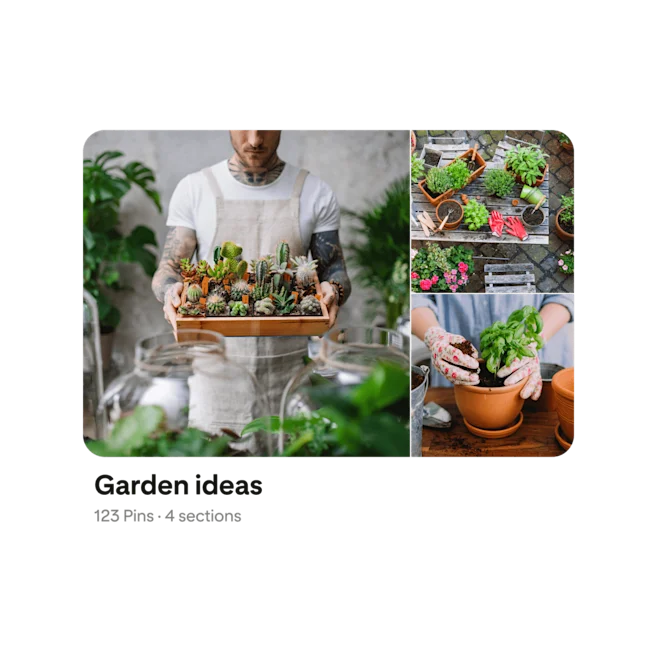Board for garden ideas