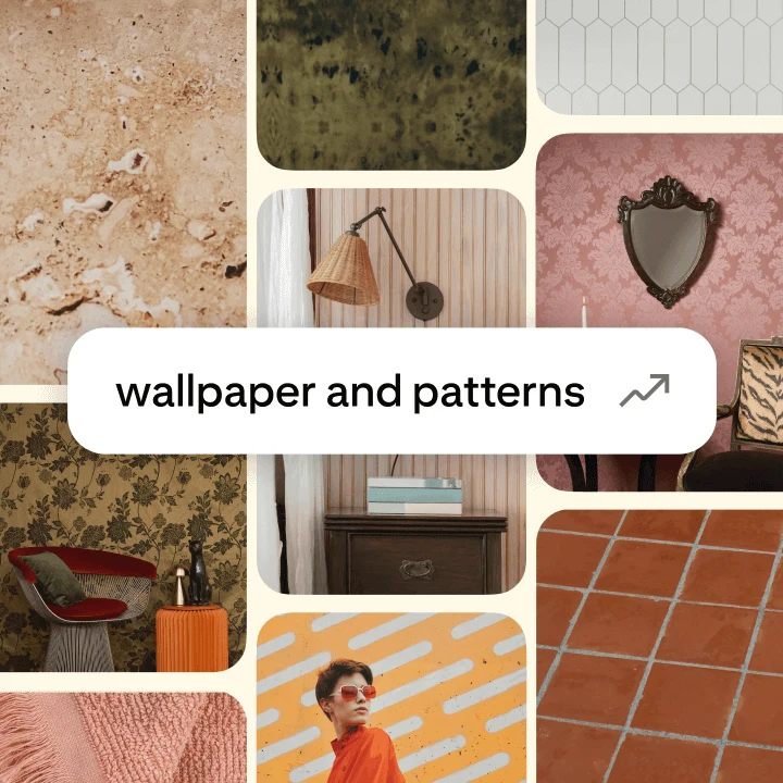 Grid of Pins featuring different wallpaper patterns