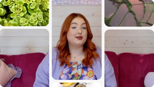 Pin grid of creator Lil Gabi D