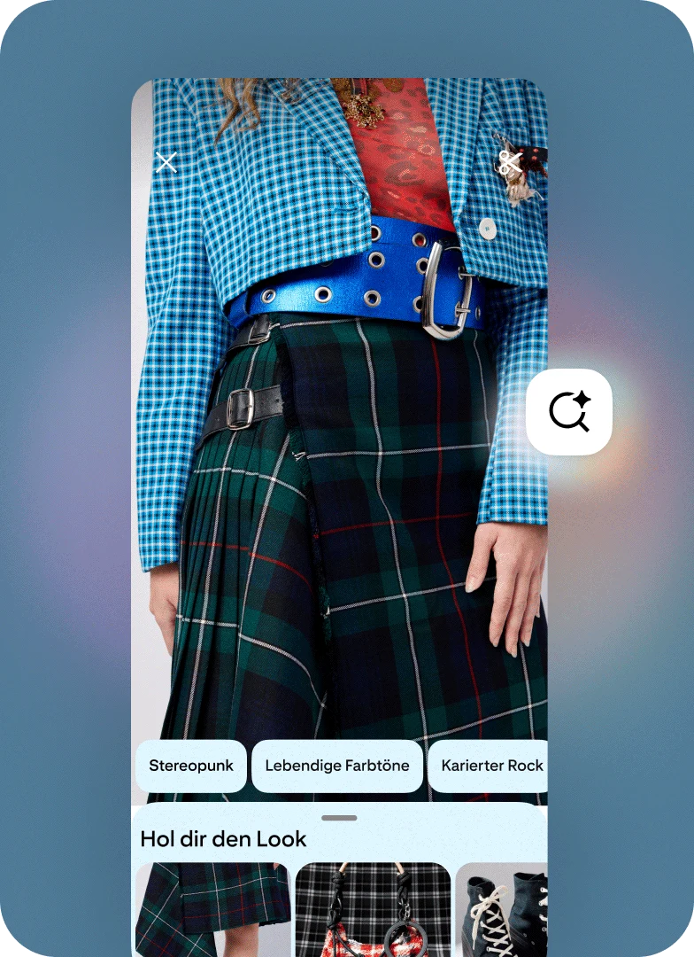 Pinterest-Funktion für die visuelle Suche