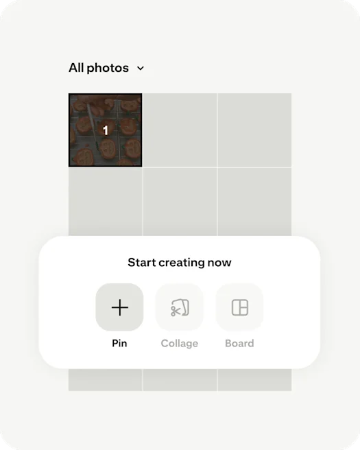 Create Pin screen