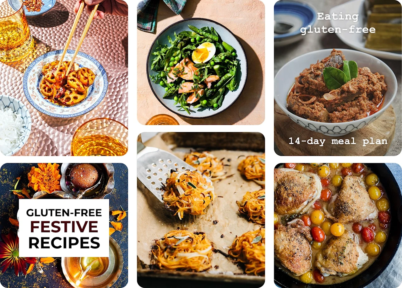 Pin cluster of food-related images