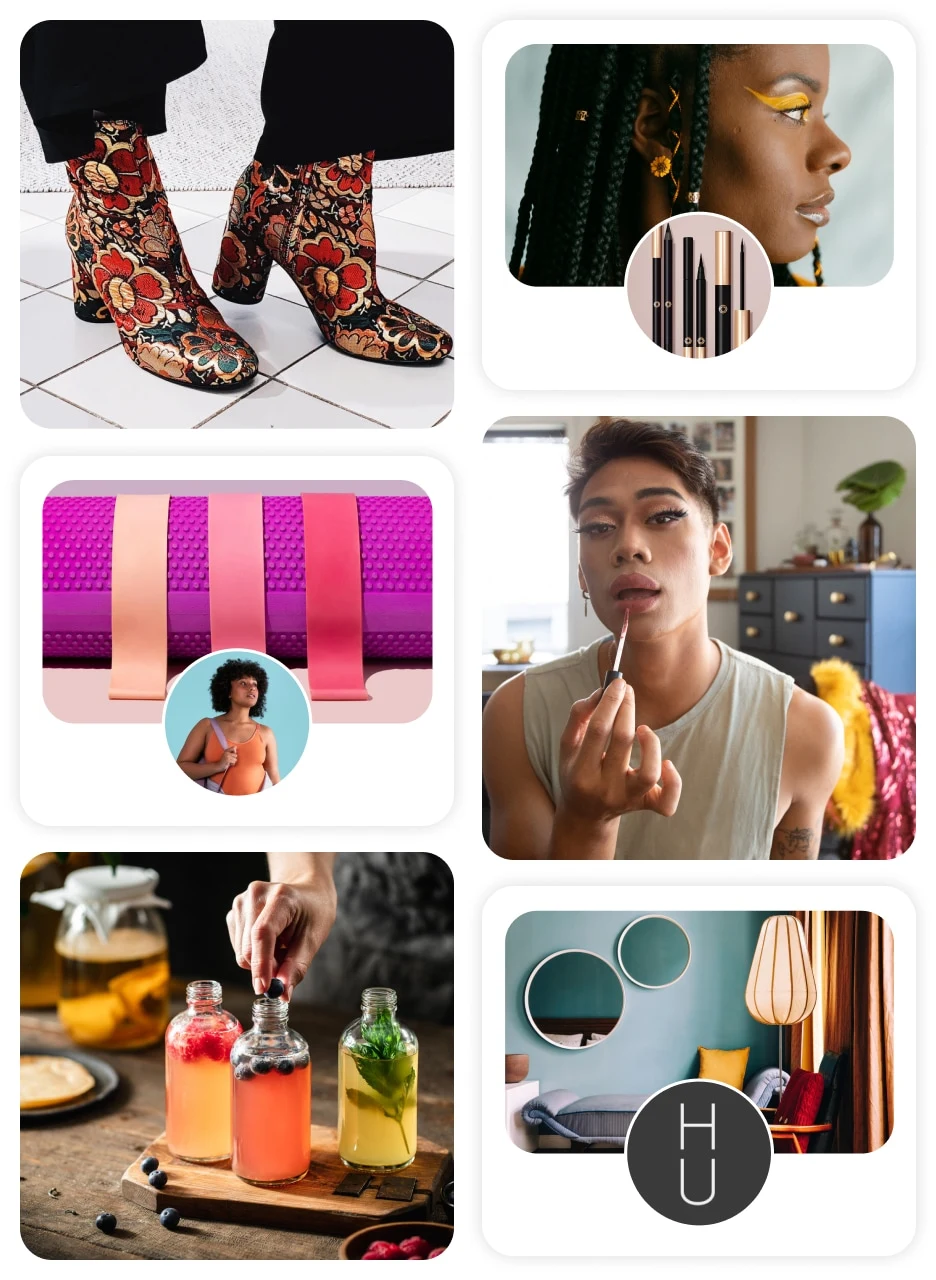 Creator and merchant Pins and profile images