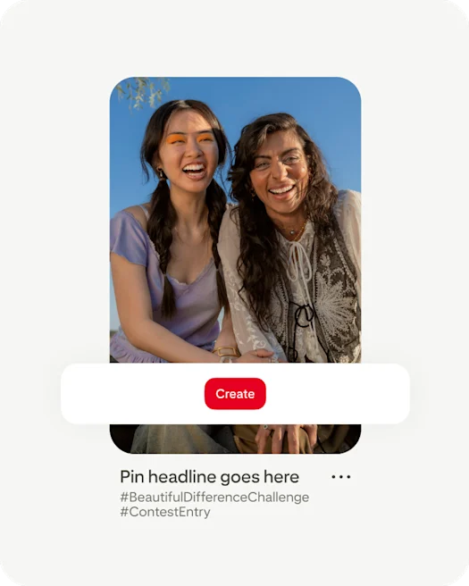 Pinterest app create Pin screen