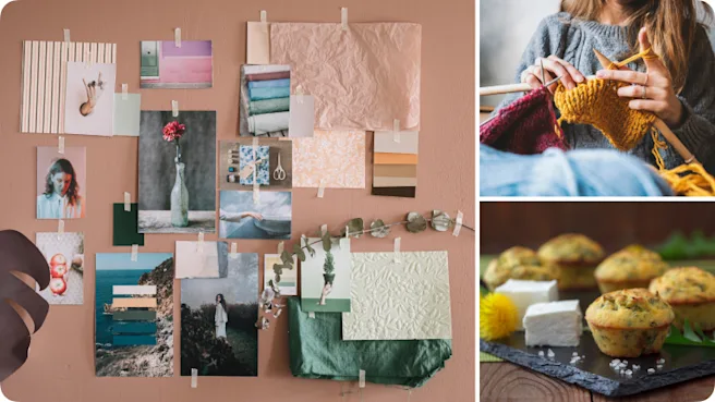 Pinnwand mit monatlichen Trends