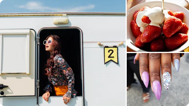 月間トレンドを紹介するピンのボード