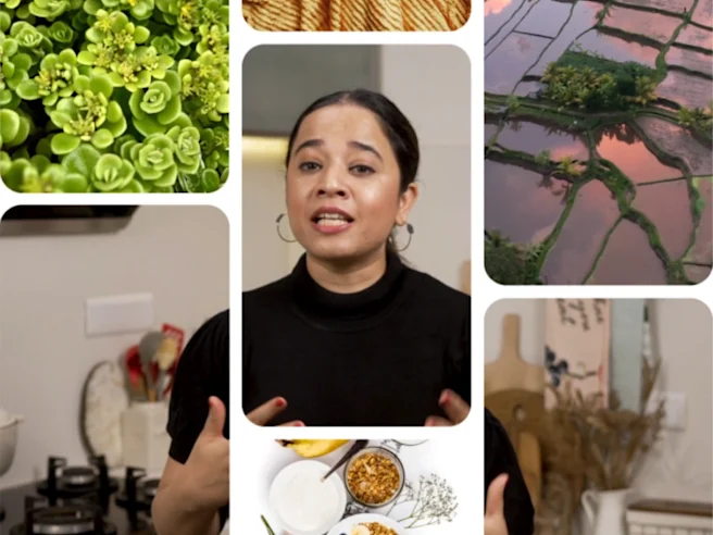 Pin grid of creator Hina Gujral