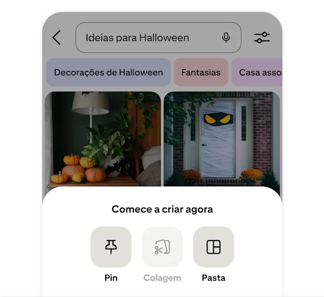 Pinterest app start creating now Pin screen
