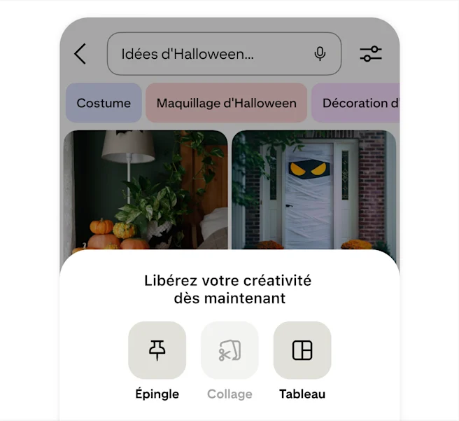 Pinterest app start creating now Pin screen