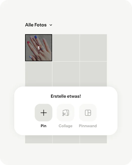 Pinterest app start creating now Pin screen