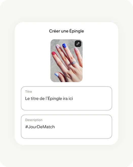 Pinterest app creating Pin screen