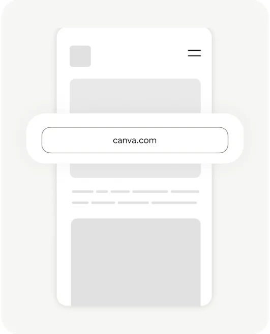 Canva URL screen