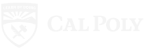 CalPoly logo white