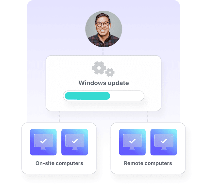Windows update illustration (mobile)