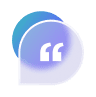 Quote Purple Icon Blurred