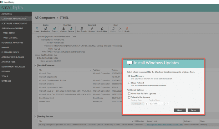 Install Windows Updates in SmartDeploy