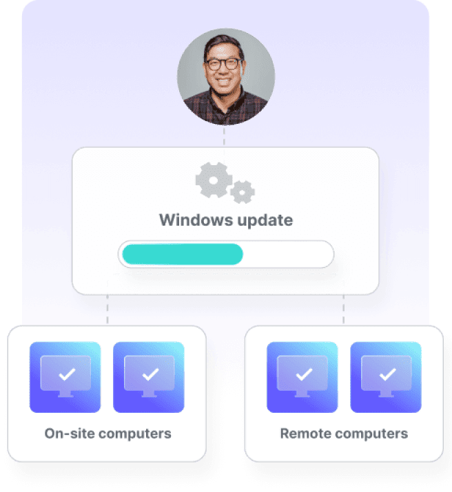 Windows update illustration (mobile)