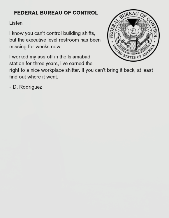 Shifted Bathroom Complaint