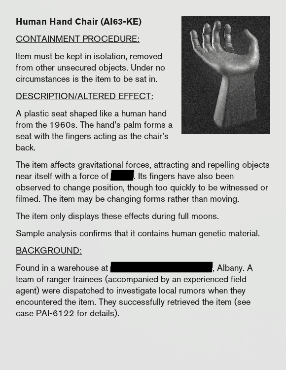Hand Chair Supplement