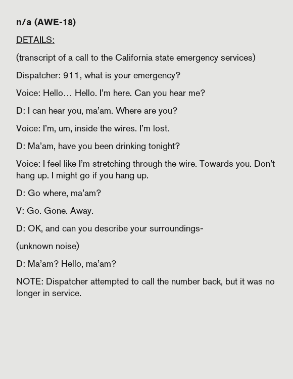 Emergency Call Supplement