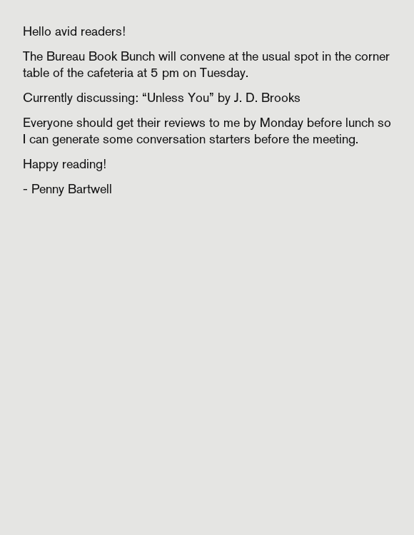 Book Club: Penny