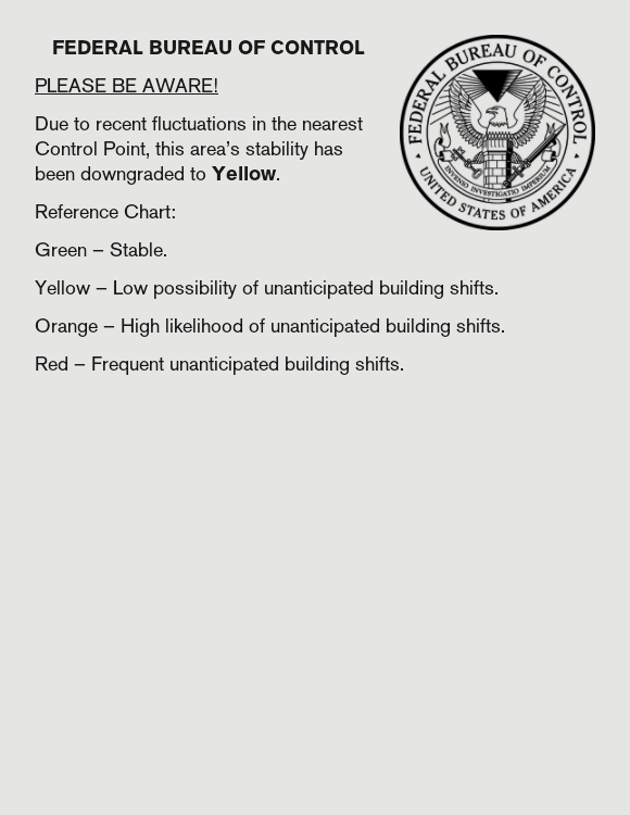 Unstable Area Notice