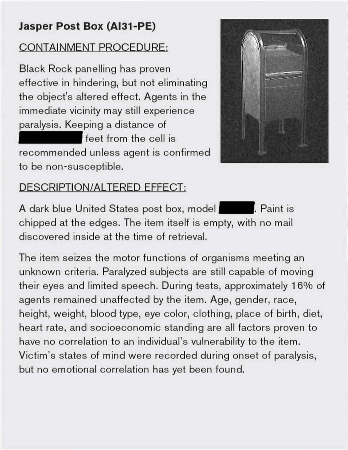 Post Box Procedures