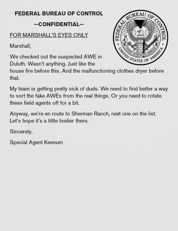 Marshall: AWE Investigations