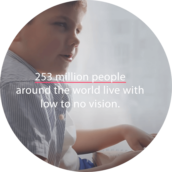 253 millions de personnes dans le monde vivent avec une vision faible ou nulle.